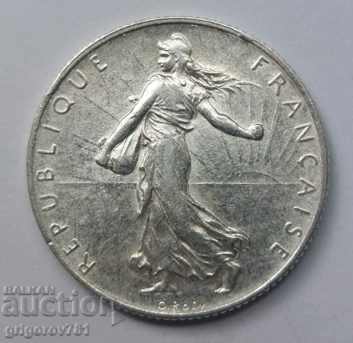 2 Francs Silver France 1915 - Silver Coin #61