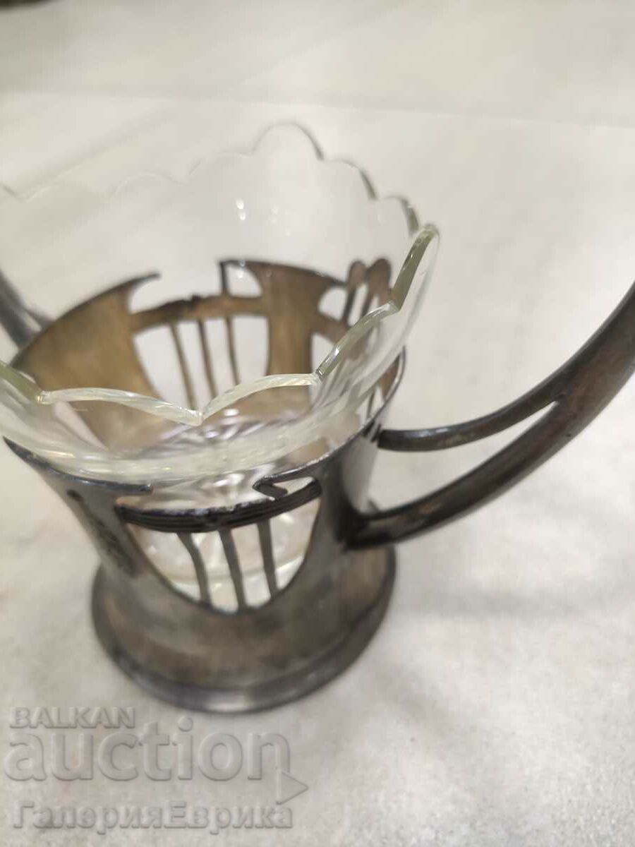 Auction Bonbonniera art deco silver plated Auction Bonbonniera art deco silver plated