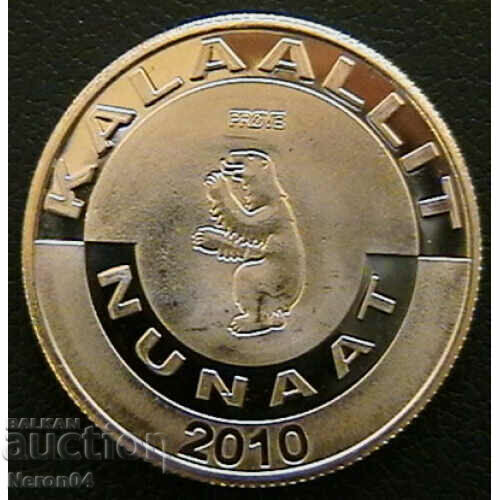 5 kroner 2010, Greenland with price 24.99 BGN | € 12.78