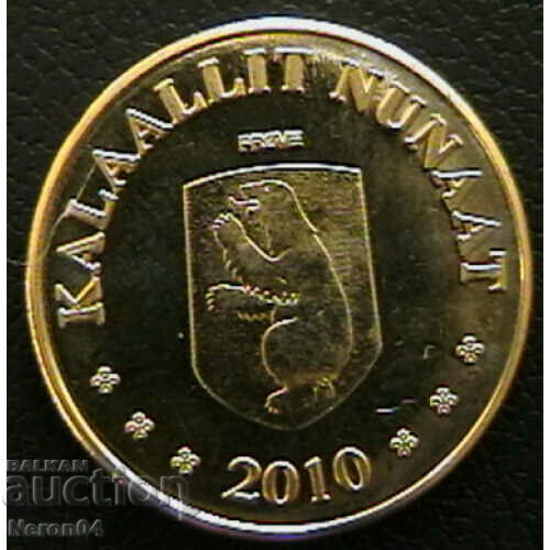 10 kroner 2010, Greenland with price 27.99 BGN | € 14.31
