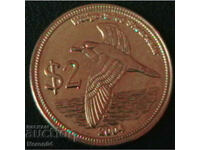 2 долара 2004, Кокосови острови