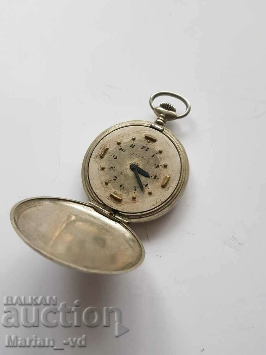 Old pocket watch for blind people Saxonia 1910-1919 year