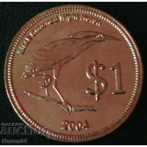 1 долар 2004, Кокосови острови
