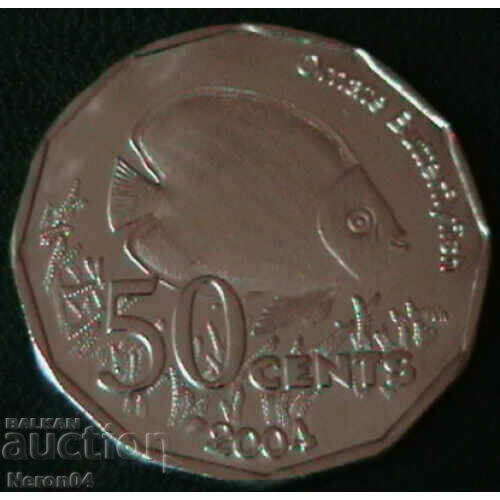 50 cents 2004, Cocos Islands