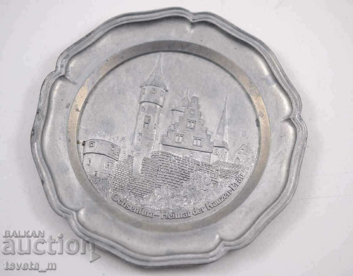 Tin wall plate - Ochsenfurt Bavaria, Germany Tin wall plate - Ochsenfurt Bavaria, Germany