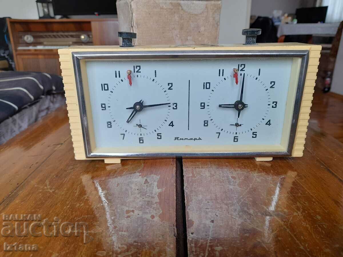 Old Chess Clock Amber with price 90.00 BGN | € 46.02 Old Chess Clock Amber with price 90.00 BGN | € 46.02