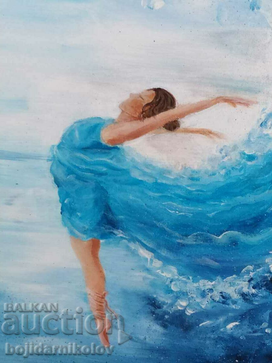 Delivery of Ballerina, Abstract Original Painted Picture on Canvas Delivery of Ballerina, Abstract Original Painted Picture on Canvas