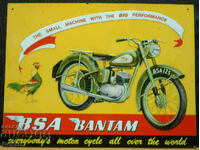 Placa metalica BSA BANTAM