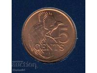 5 cenți 1992, Trinidad și Tobago