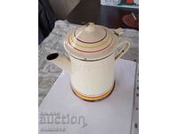 Enameled vintage teapot