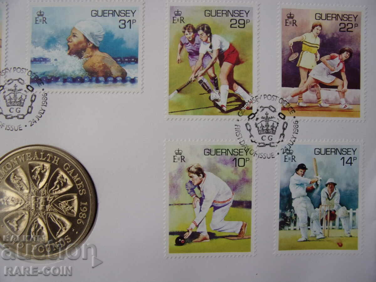 RS(49) Guernsey 2 Pounds 1986 UNC Σπάνιο