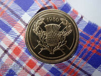 RS(49) Scoția 2 Pounds 1986 UNC Rare