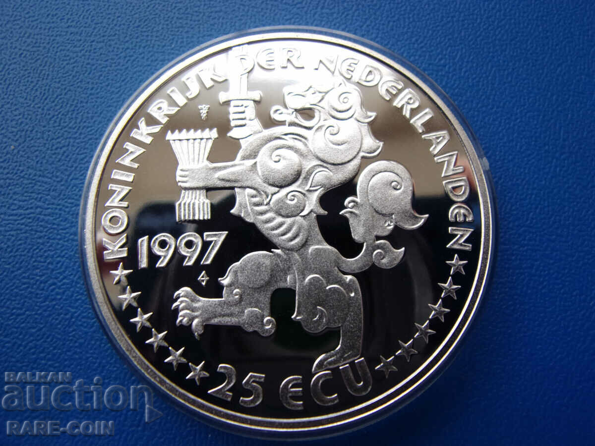 RS(49) Olanda 25 ECU 1997 PROOF UNC Rar cu preț € 51.13 | 100.00 BGN