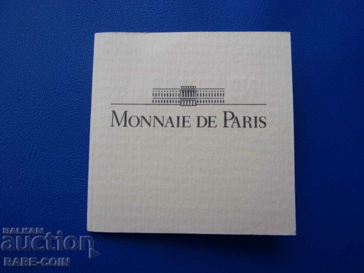 Аукцион RS(49) Франция 6,55957 франк 1999  серификат  PROOF UNC Rare