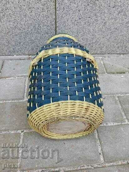 Old wicker jar with price 14.00 BGN | € 7.16 Old wicker jar with price 14.00 BGN | € 7.16