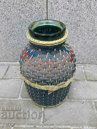 Old wicker jar Old wicker jar