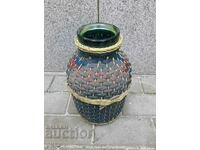 Old wicker jar