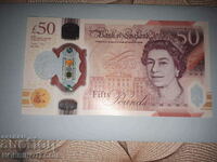 ENGLAND GREAT BRITAIN 50 Pounds issue 2021 NEW UNC POLYMER