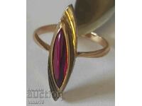 Gold Russian ruby ring