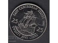 25 σεντς 2007 Ανατολή Καραϊβικής