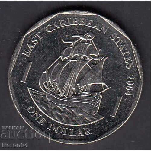 1 dollar 2004, East Caribbean