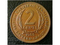 2 cents 1965, κράτη της Ανατολικής Καραϊβικής