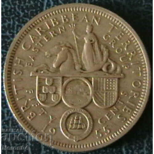 50 σεντς 1955 Ανατολή Καραϊβικής
