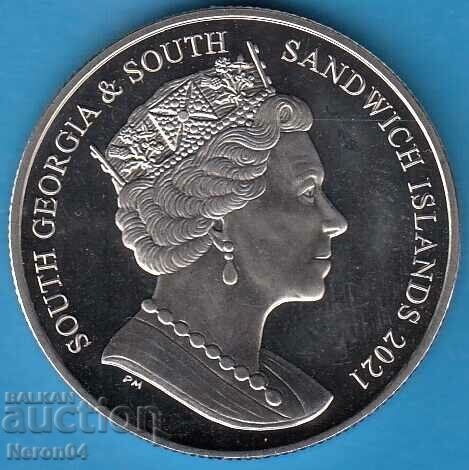 2 pounds 2021, South Georgia and South Sandwich Islands with price 44.99 BGN | € 23.00 2 pounds 2021, South Georgia and South Sandwich Islands with price 44.99 BGN | € 23.00