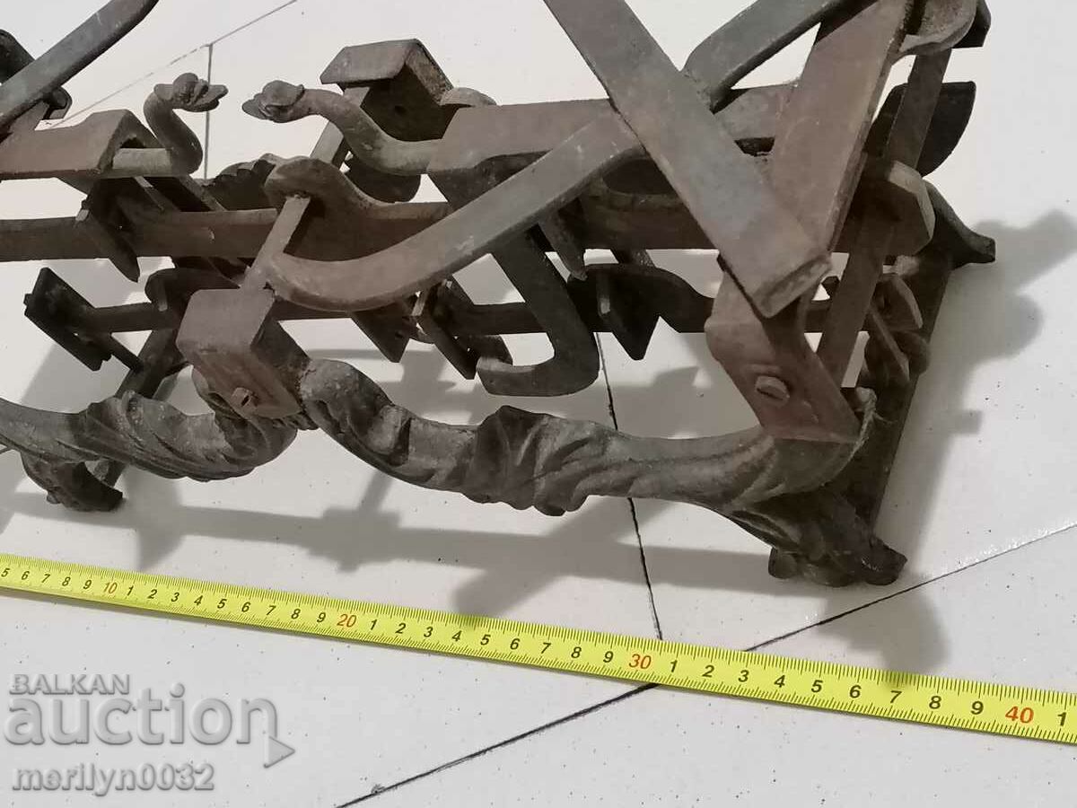 Old Viennese Scale Embossed Cast Iron Weighing Weight - 6 Old Viennese Scale Embossed Cast Iron Weighing Weight - 6