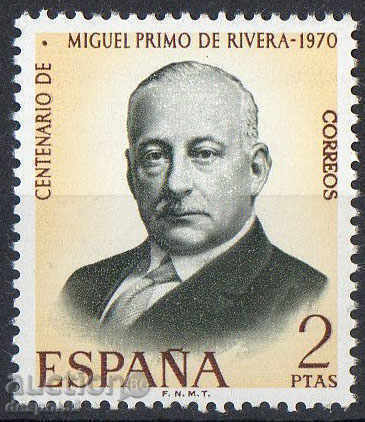 1970. Spain. Miguel Primo de Rivera, Spanish general.