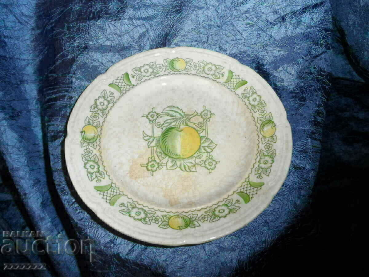 a porcelain plate a porcelain plate