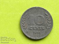 10 cents 1942 Netherlands German occupation