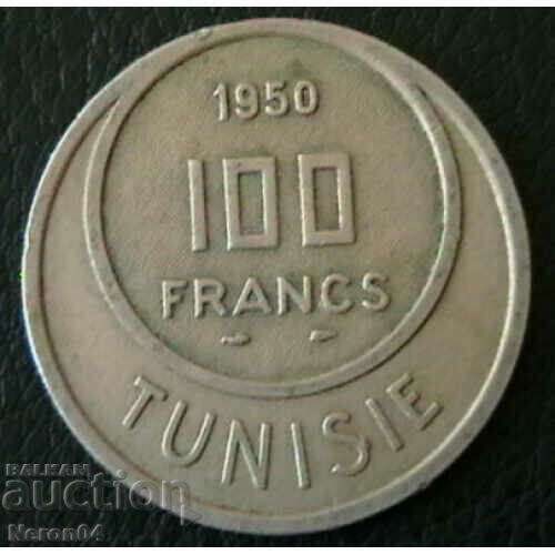 100 francs 1950, Tunisia