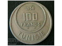 100 francs 1950, Tunisia
