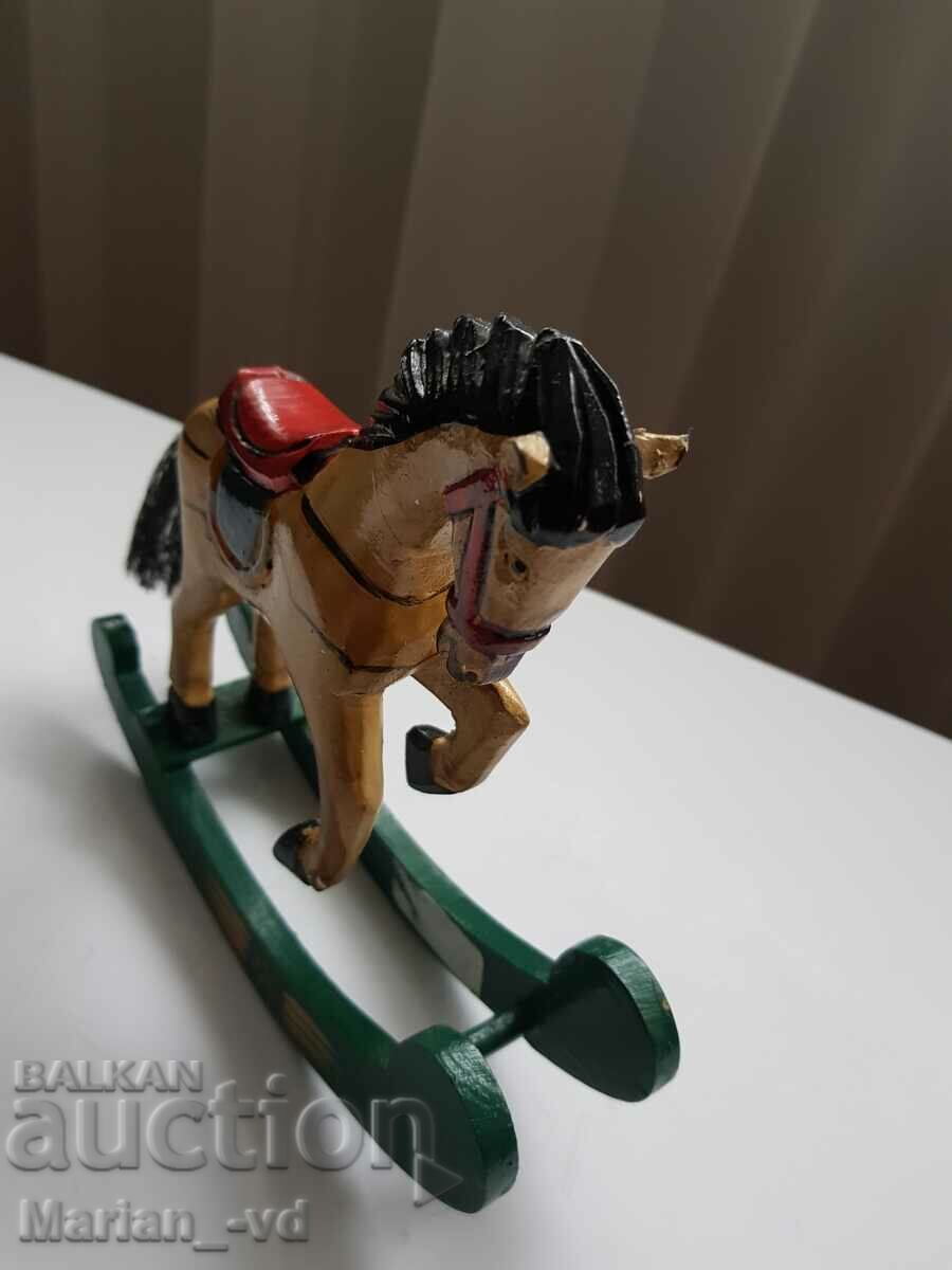 Old wooden horse toy figure carving - 5 Old wooden horse toy figure carving - 5