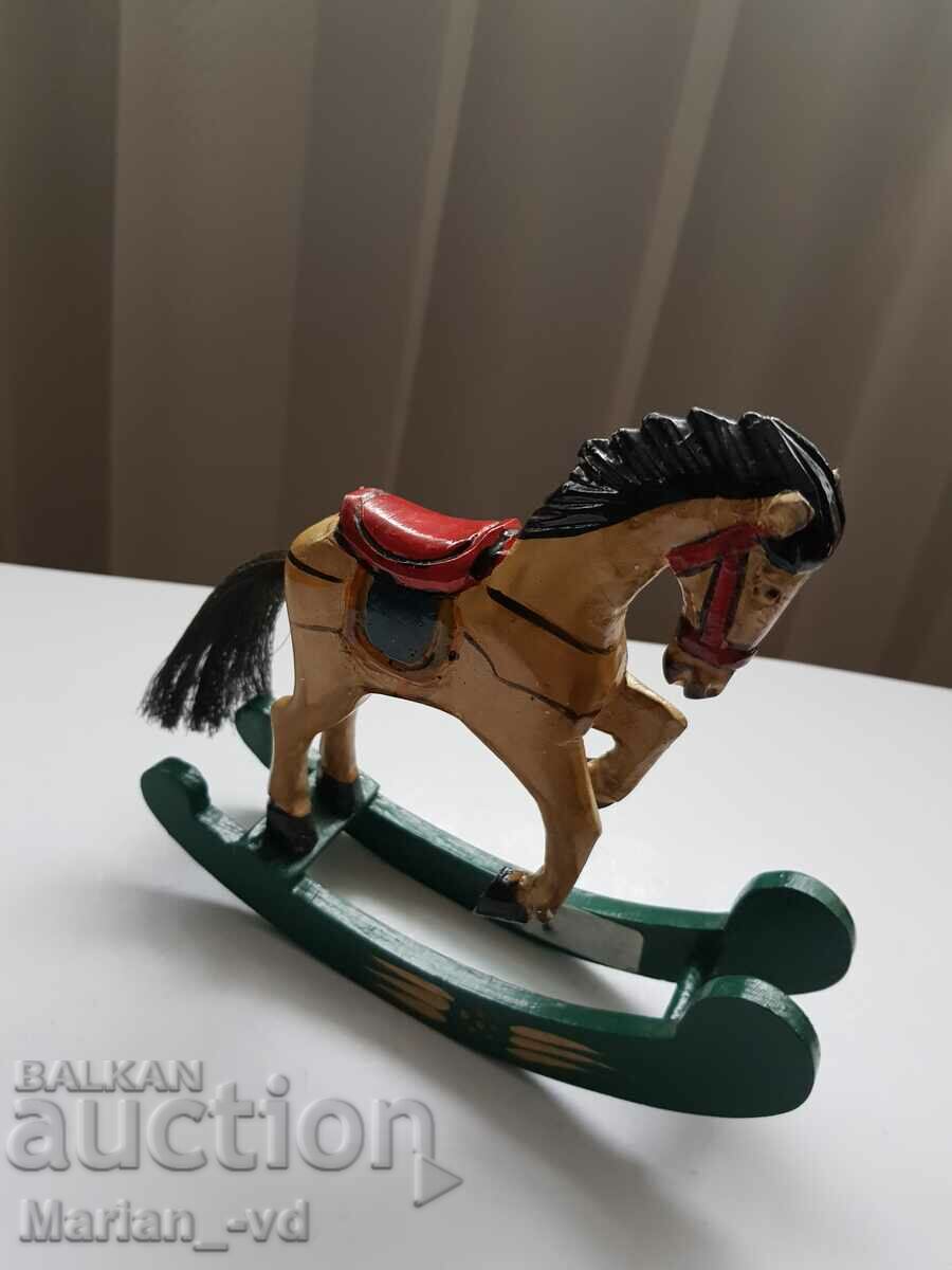 Old wooden horse toy figure carving - 6 Old wooden horse toy figure carving - 6