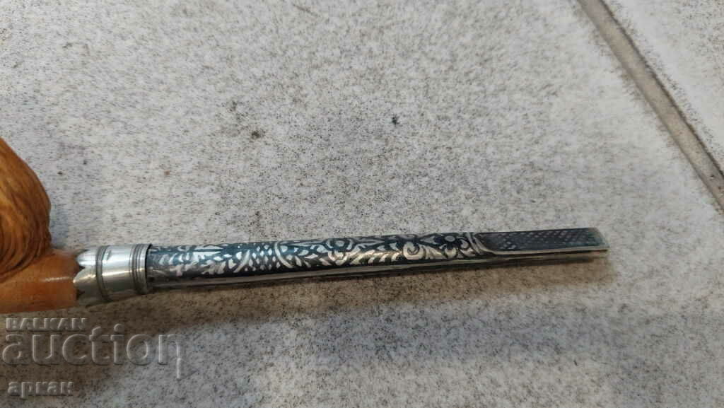 Tigara de argint cu niello si figura de cal... Secolul XIX - 5 Tigara de argint cu niello si figura de cal... Secolul XIX - 5