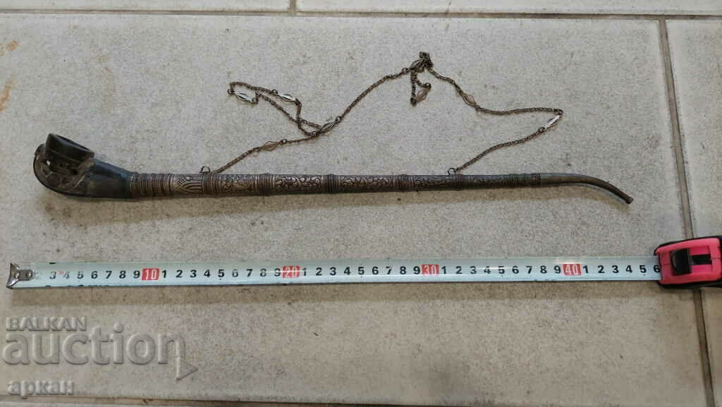 Οθωμανική Αυτοκρατορία - ασημένιο τσιγάρο, ναργιλέ για όπιο XIX αιώνα