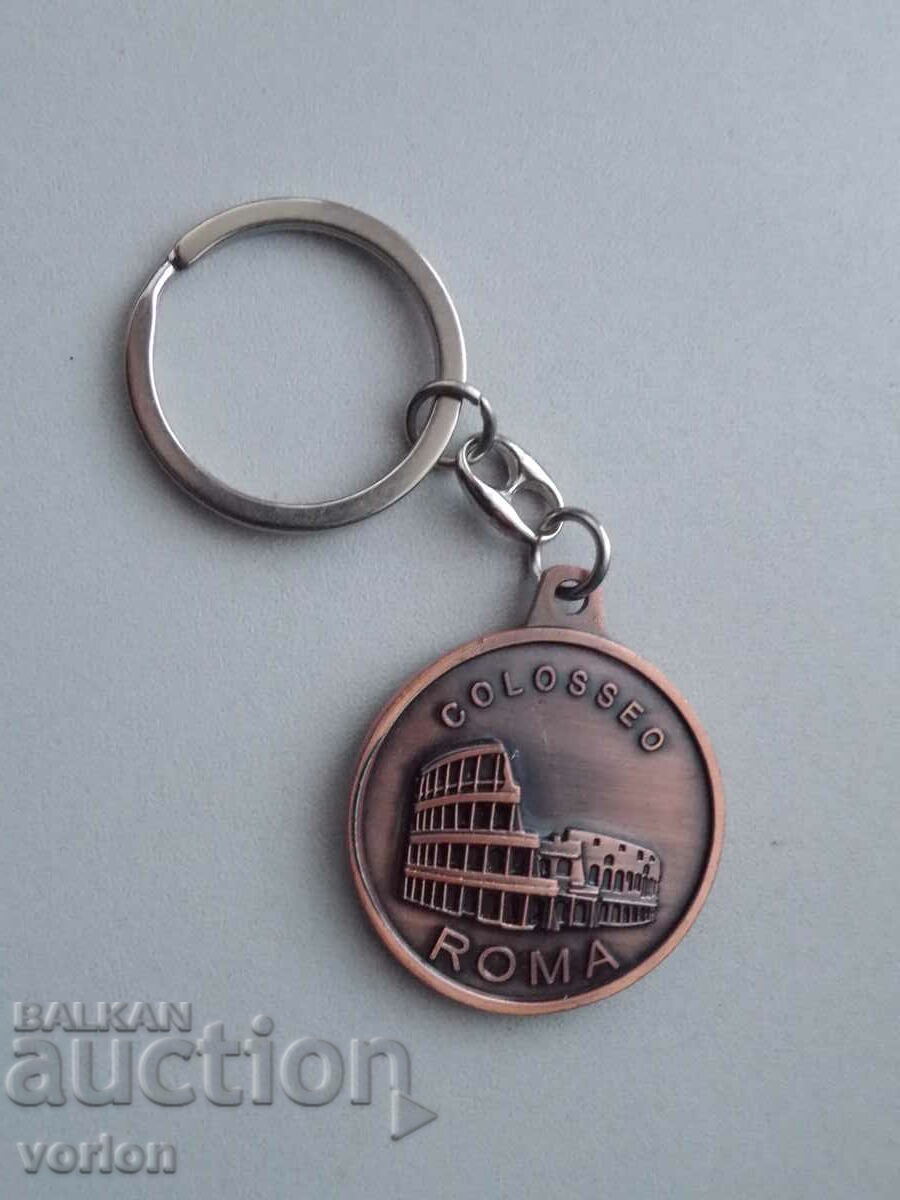 Keychain: Colosseum - Rome - Italy.