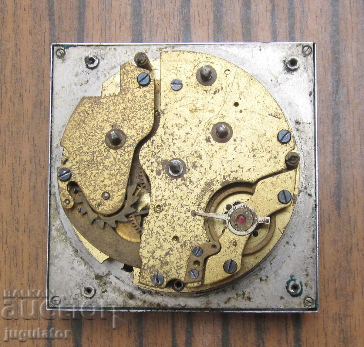 Delivery of old vintage folding clock alarm clock for decoration