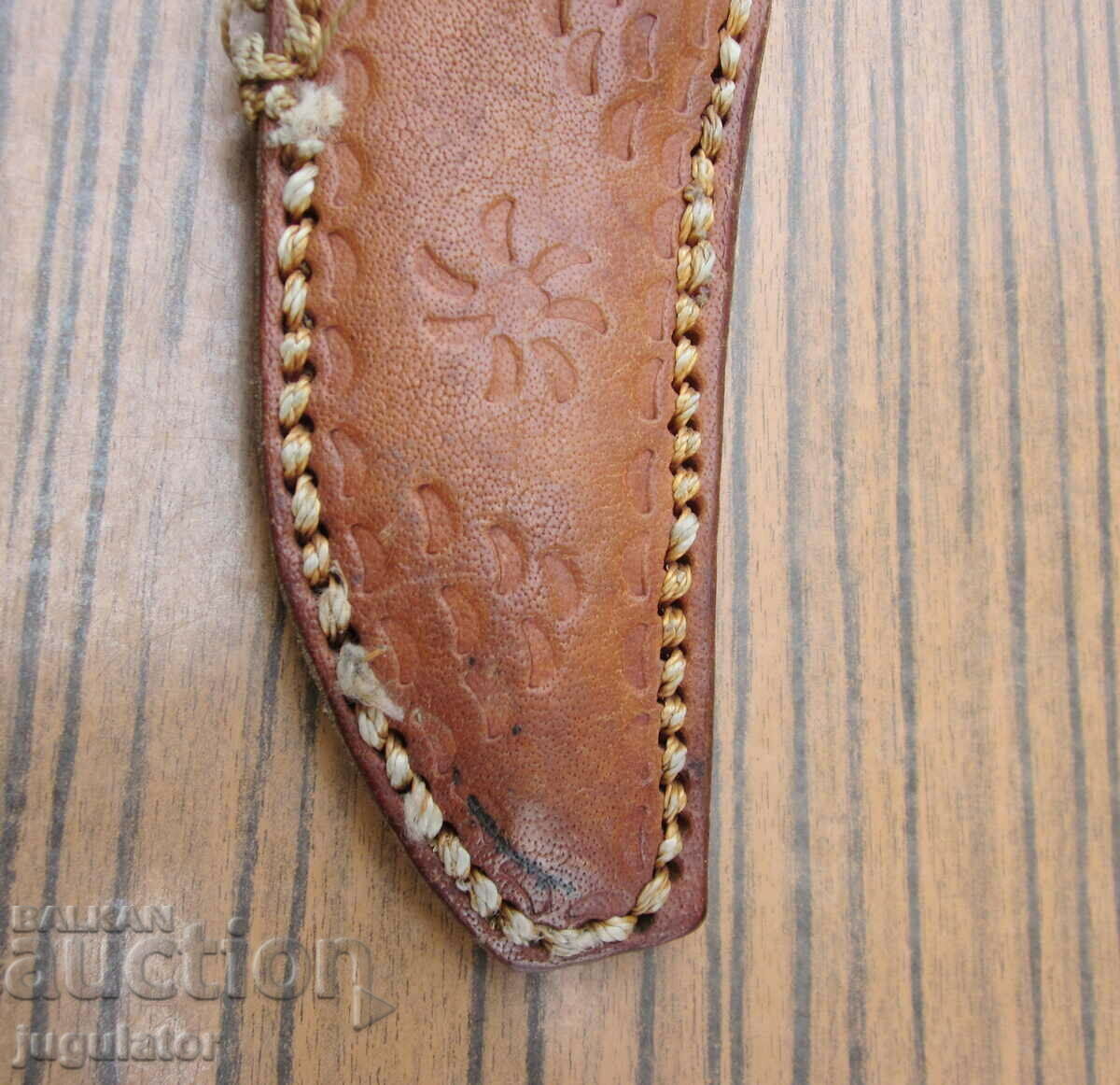 Auction old leather knife sheath Auction old leather knife sheath