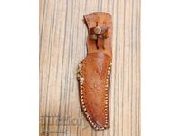 old leather knife sheath