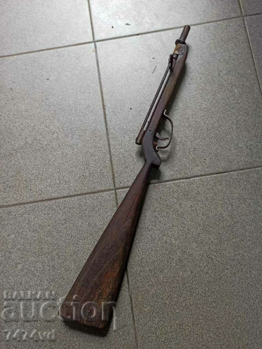 RARE SOC CHILDREN'S TOY RIFLE SOLID WOOD