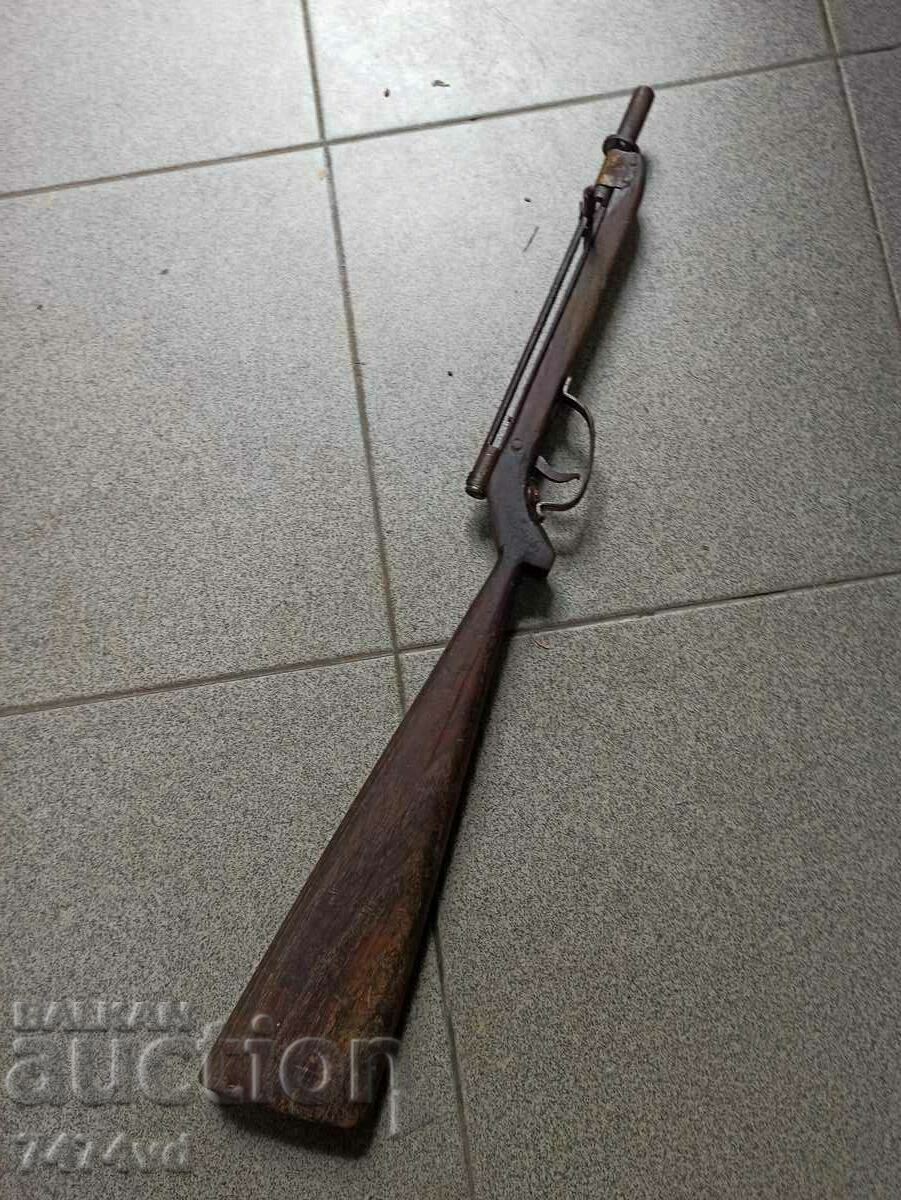 RARE SOC CHILDREN'S TOY RIFLE SOLID WOOD