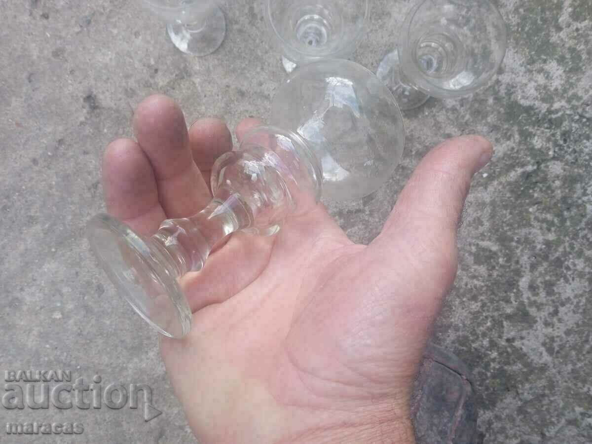 Auction Old crystal glasses. Auction Old crystal glasses.