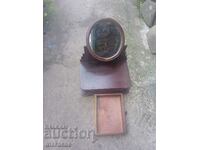 Old wooden dressing table with mirror