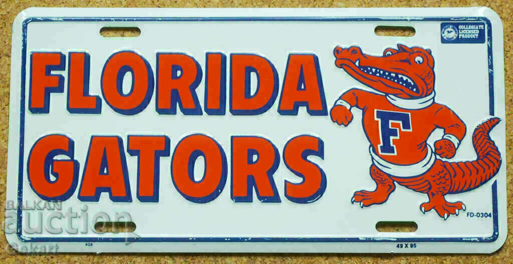 Μεταλλική επιγραφή FLORIDA GATORS Football USA