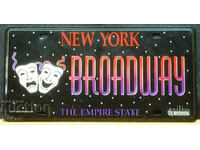 Μεταλλική πινακίδα NEW YORK BROADWAY Κωμωδία