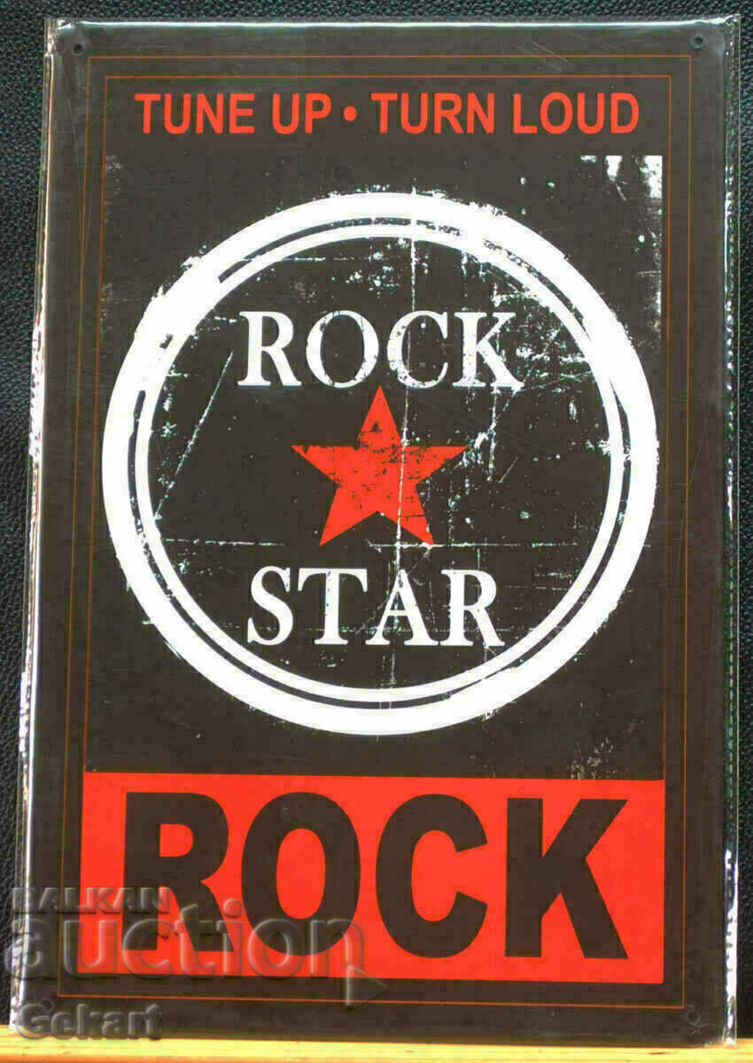Μεταλλική επιγραφή ROCK STAR