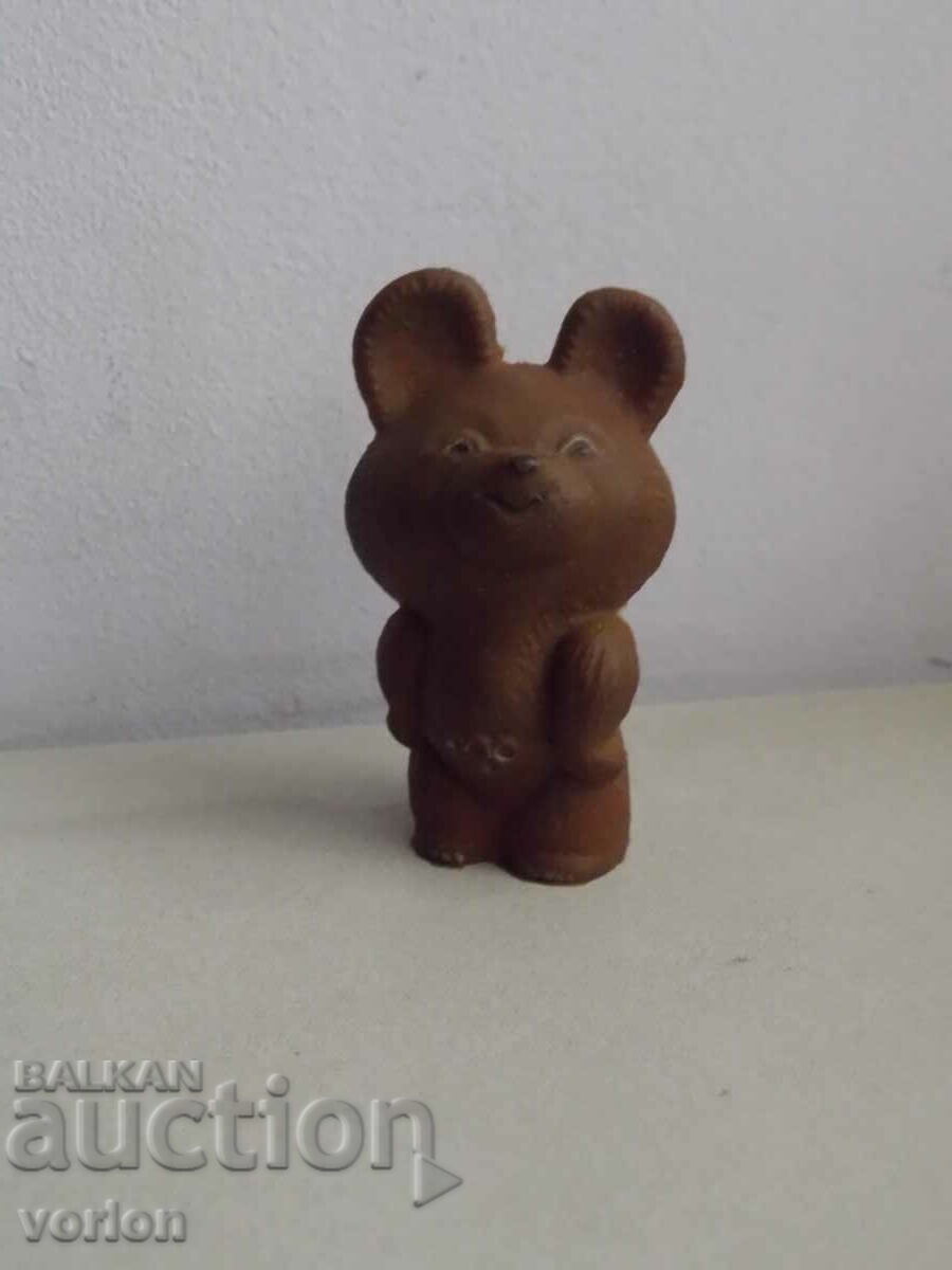 Figure: rubber bear Misha - Olympics 1980 Moscow..